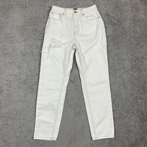 BDG Urban Outfitters Women’s 29 High Rise Mom White Distressed Jeans